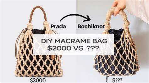 How to DIY a $2000 Prada Macrame Net Bag .